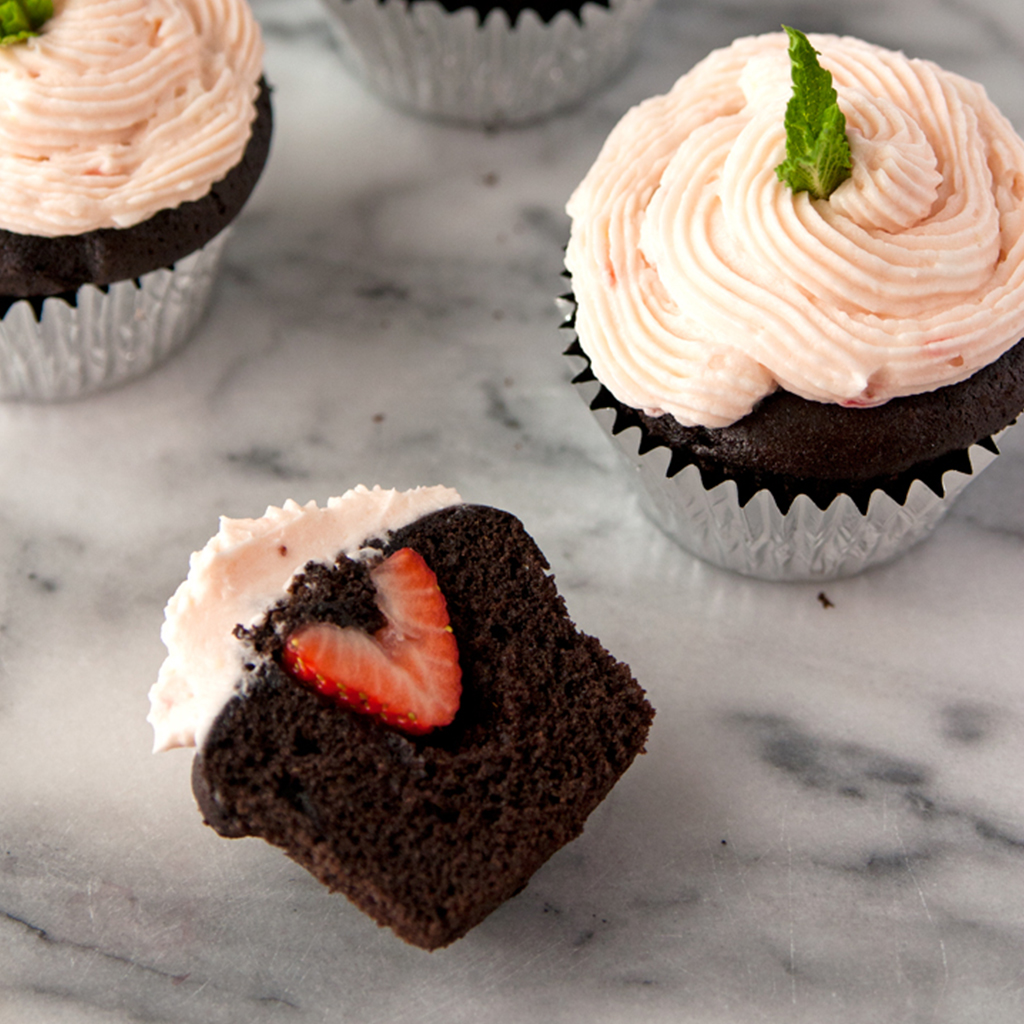 Chocolate Strawberry Cupcakes Recipe California Strawberry Commission