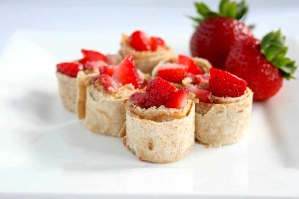 PB & Strawberry Sushi Recipe | California Strawberry Commission