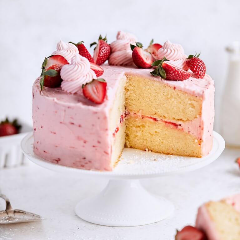 Spring Strawberry Layer Cake California Strawberry Commission 