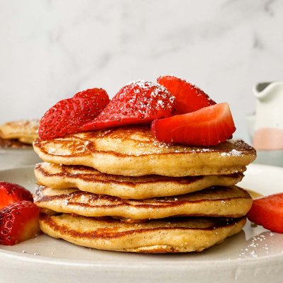 Strawberry-Stuffed Yogurt Pancakes - California Strawberry Commission