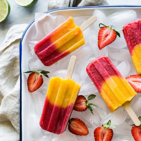 Chili Mango Strawberry Paletas - California Strawberry Commission