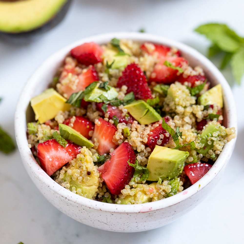 Strawberry Quinoa Salad With Avocado California Strawberry Commission