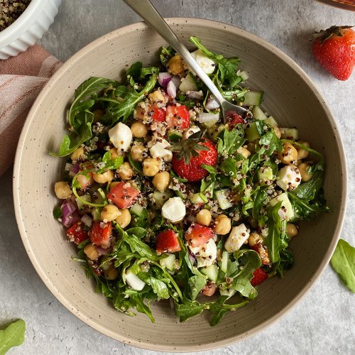 Chickpea Salad with Strawberries - California Strawberry Commission