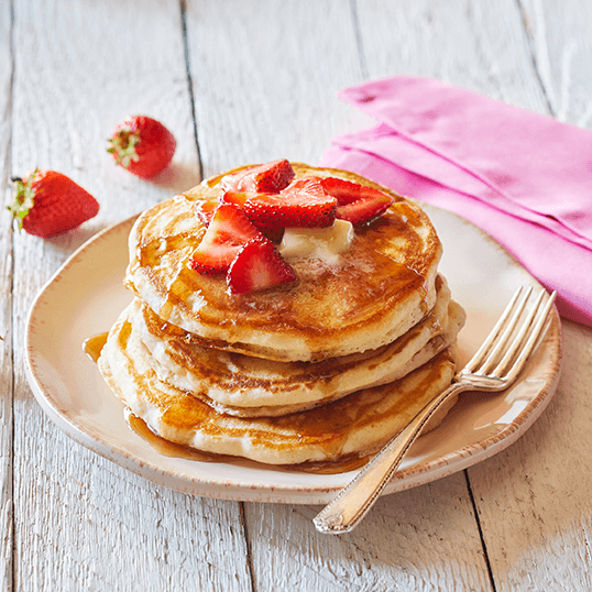 Strawberry Heart Valentine Pancakes - California Strawberry Commission