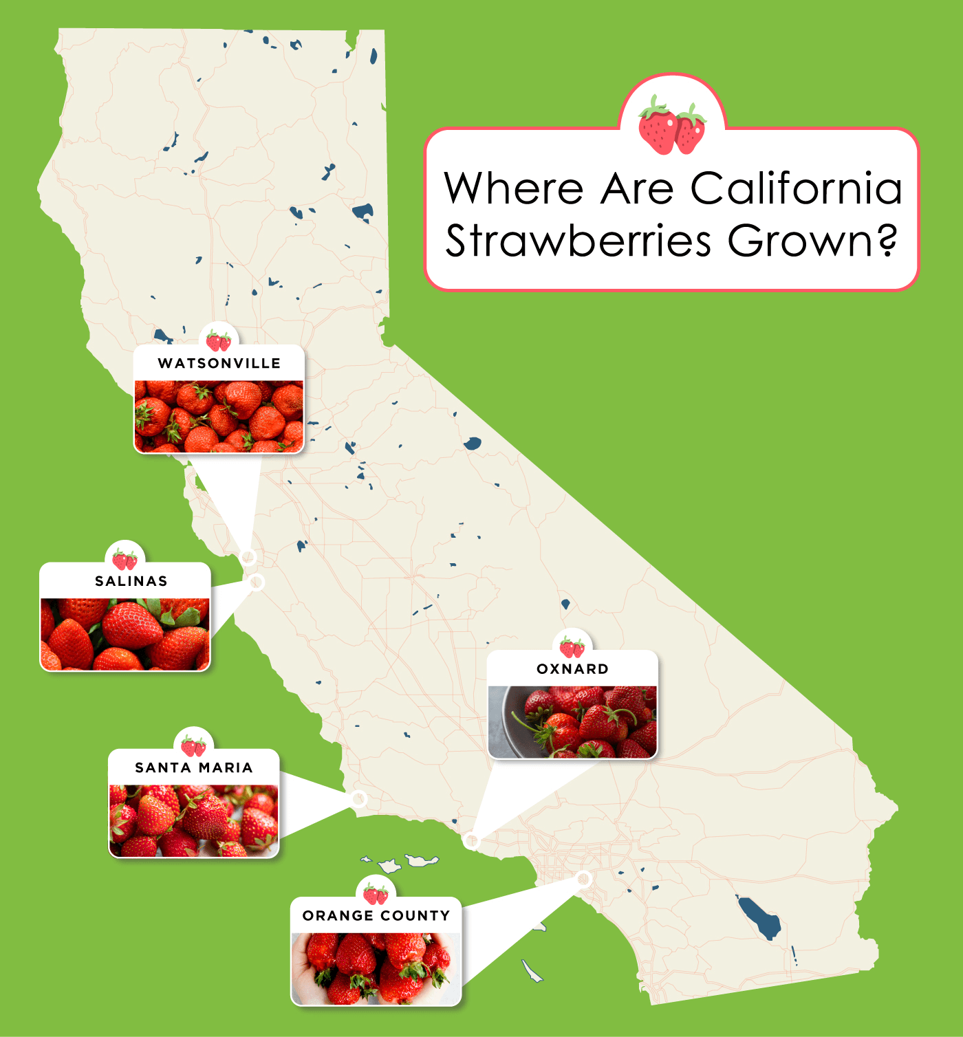 Where Strawberries are Grown California Strawberry Commission