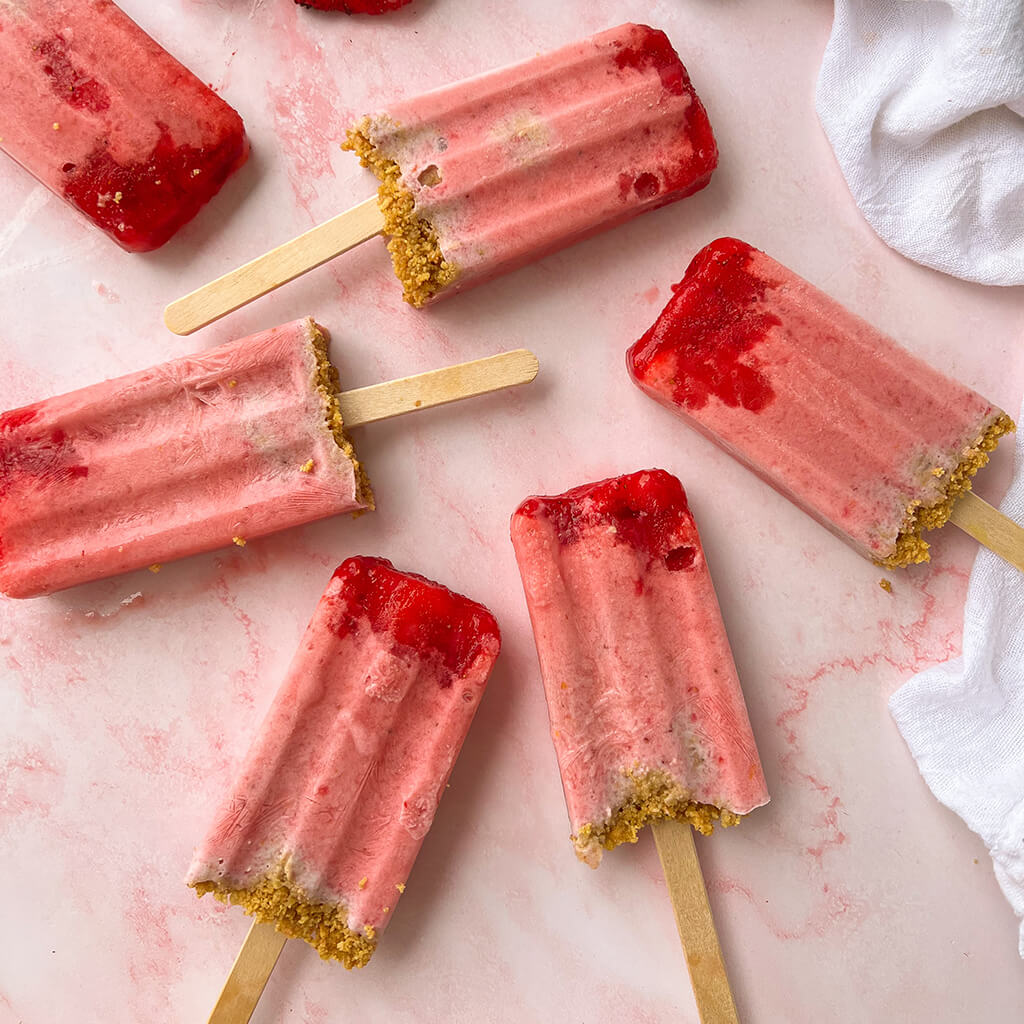 Strawberry Shortcake Popsicles California Strawberry Commission   Strawberry Shortcake Popsicles 