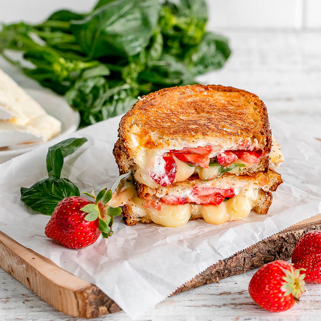 Balsamic Strawberry & Brie Grilled Cheese